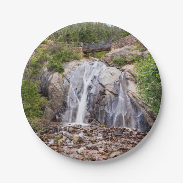 Rocky Helen Hunt Falls Paper Plates (Front)