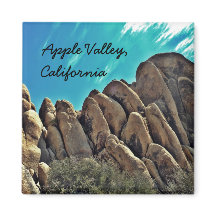 Rocky hills of Apple Valley, Ca. magnet