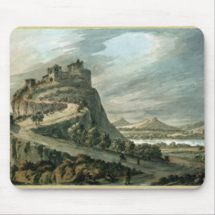 Rocky landscape with castle mouse pad