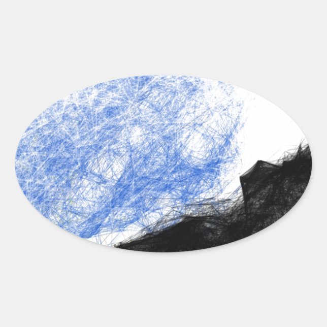 rocky Mountain and dream Oval Sticker (Front)