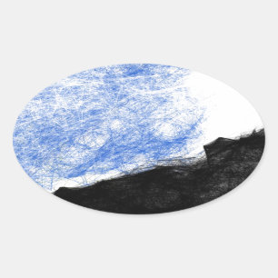 rocky Mountain and dream Oval Sticker