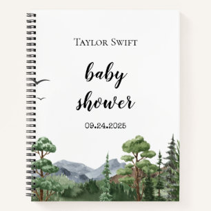 Rocky Mountain Baby Shower Gift Tracker Notebook