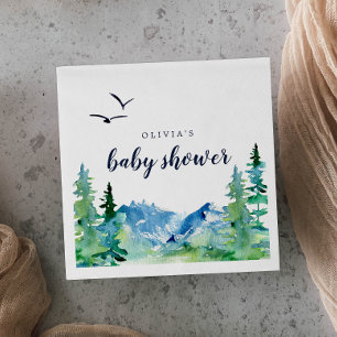 Rocky Mountain Baby Shower Napkin