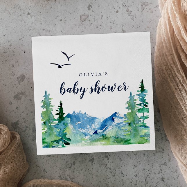 Rocky Mountain Baby Shower Napkin (Creator Uploaded)