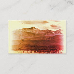 Rocky Mountain business card template photo art