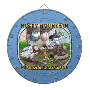 Rocky Mountain Club Logo Dartboard