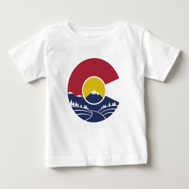 Rocky Mountain Colorado C Baby T-Shirt (Front)