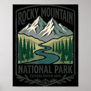 Rocky Mountain Colorado National Park Outdoors Poster