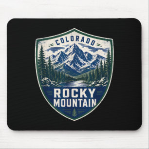 Rocky mountain colorado outdoor adventure hiking mouse pad