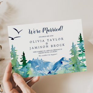 Rocky Mountain Destination Elopement Announcement