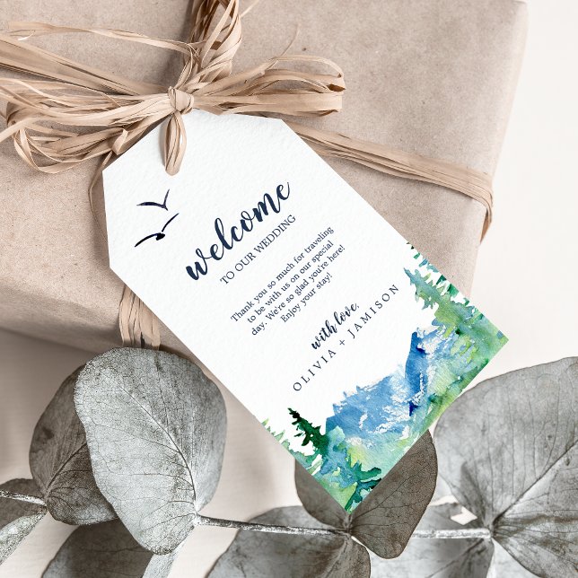 Rocky Mountain Destination Wedding Welcome Gift Tags (Creator Uploaded)