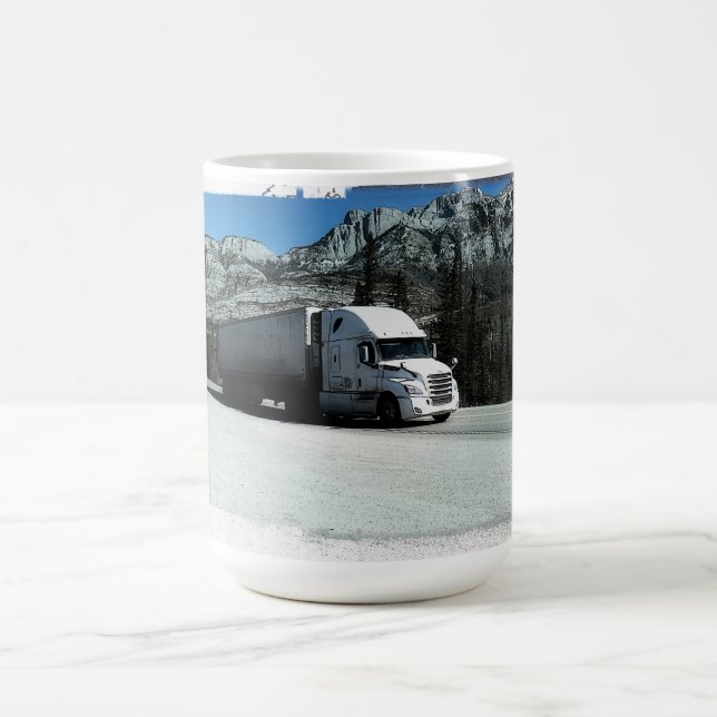 Rocky Mountain Haulier - Freight Truck Driver  Coffee Mug (Center)