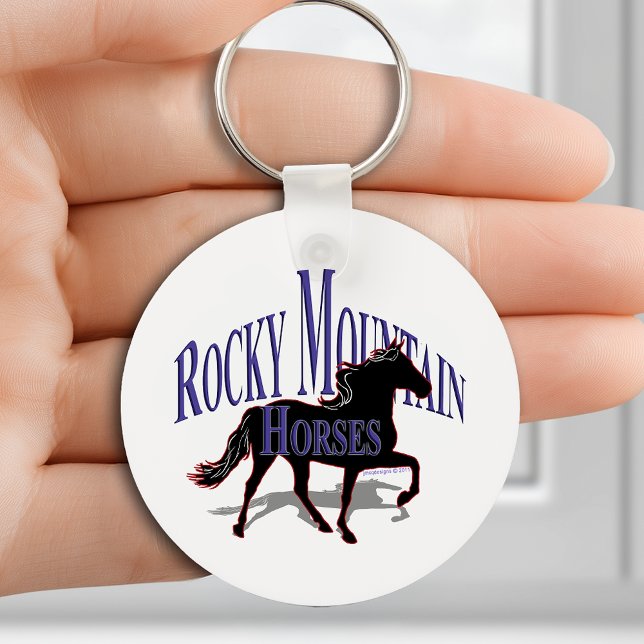 Rocky Mountain Horses - Personalise It Key Ring (Rocky Mountain Horses - Personalize It Keychain)