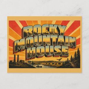 Rocky Mountain House AB River Ruins Forest Art Postcard