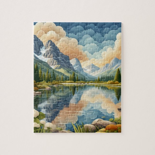 Rocky Mountain Jigsaw Puzzle (Vertical)