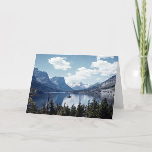 Rocky Mountain lake view, Glacier National Park, M Card