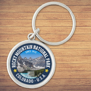 Rocky Mountain Landscape – Travel Photography Key Ring