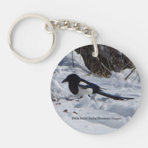 Rocky Mountain Magpie acrylic key chain