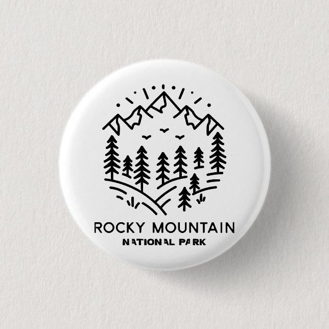Rocky Mountain National Park  3 Cm Round Badge (Front)
