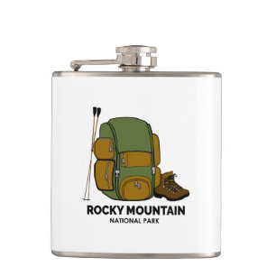 Rocky Mountain National Park Backpack Hip Flask