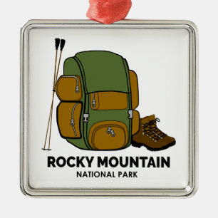 Rocky Mountain National Park Backpack Metal Ornament