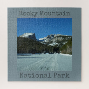 Rocky Mountain National Park Bear Lake Parking Jig Jigsaw Puzzle