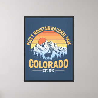 Rocky Mountain National Park Canvas Art Colorado