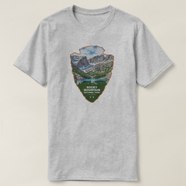 Rocky Mountain National Park Colorado Arrowhead T-Shirt (Design Front)
