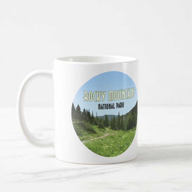 Rocky Mountain National Park Colorado Coffee Mug (Left)