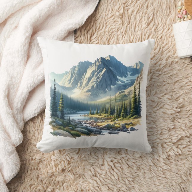Rocky Mountain National Park Colorado Cushion (Blanket)