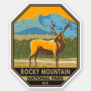 Rocky Mountain National Park Colorado Elk Vintage