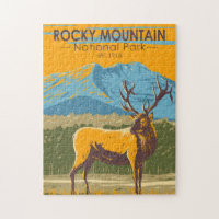 Rocky Mountain National Park Colorado Elk Vintage