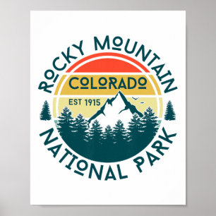 Rocky Mountain National Park Colorado Hiking Natur Poster