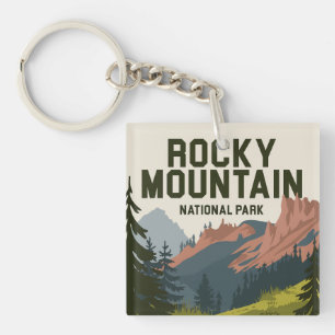 Rocky Mountain National Park Colorado Key Ring