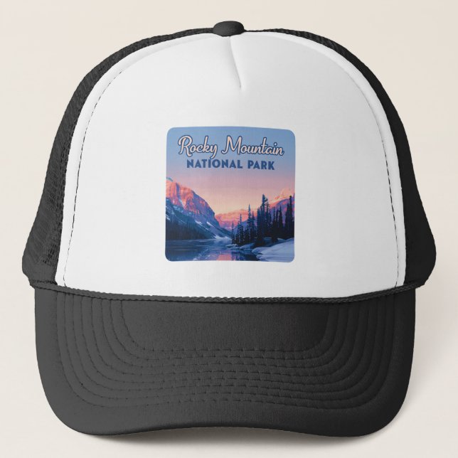 Rocky Mountain National Park Colorado Mountains Trucker Hat (Front)