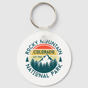 Rocky Mountain National Park Colorado Nature Hikin Key Ring