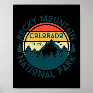 Rocky Mountain National Park Colorado Nature Hikin Poster