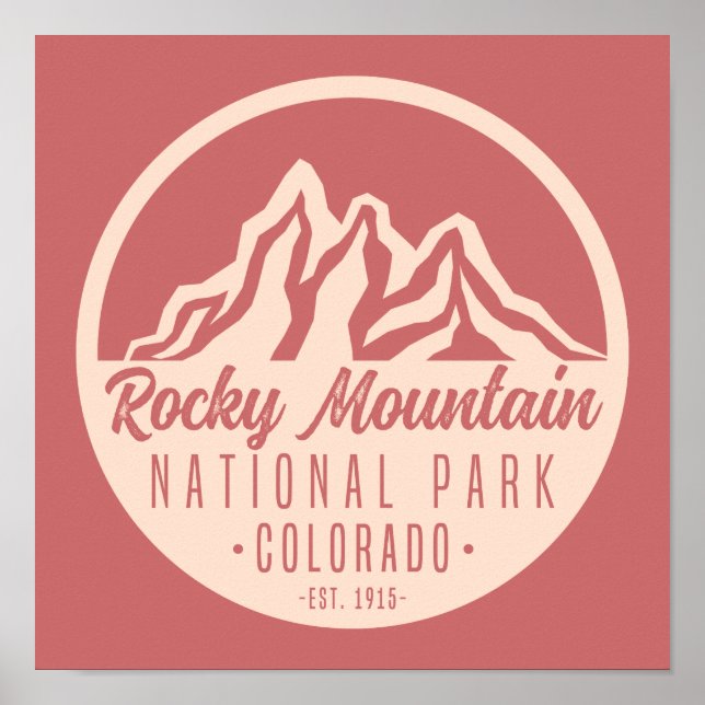 Rocky Mountain National Park Colorado Poster (Front)