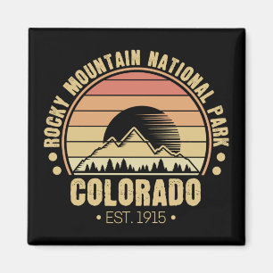 Rocky Mountain National Park Colorado Rerto Magnet