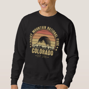 Rocky Mountain National Park Colorado Rerto Sweatshirt