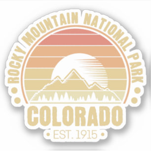 Rocky Mountain National Park Colorado Retro