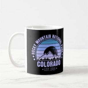 Rocky Mountain National Park Colorado Retro Coffee Mug