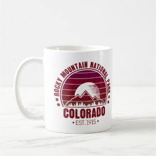 Rocky Mountain National Park Colorado Retro Coffee Mug