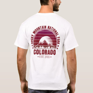 Rocky Mountain National Park Colorado Retro T-Shirt