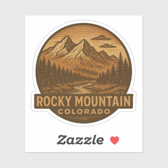Rocky Mountain National Park Colorado Sticker (Sheet)