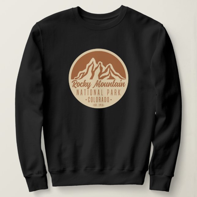 Rocky Mountain National Park Colorado Sweatshirt (Design Front)
