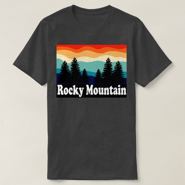 Rocky Mountain National Park Colorado T-Shirt (Design Front)