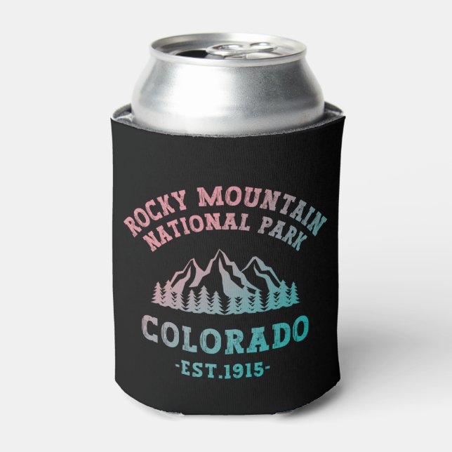 Rocky Mountain National Park Colorado USA Gradient Can Cooler (Can Front)