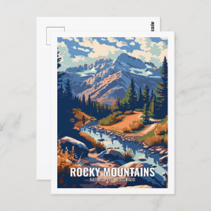 Rocky Mountain National Park Colorado USA Postcard