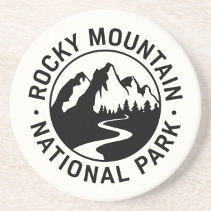 Rocky Mountain National Park Emblem Coaster